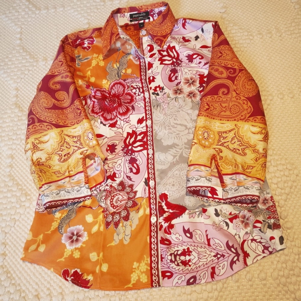 PAPERWHITE (FABRIC MADE IN EUROPE) BLOUSE